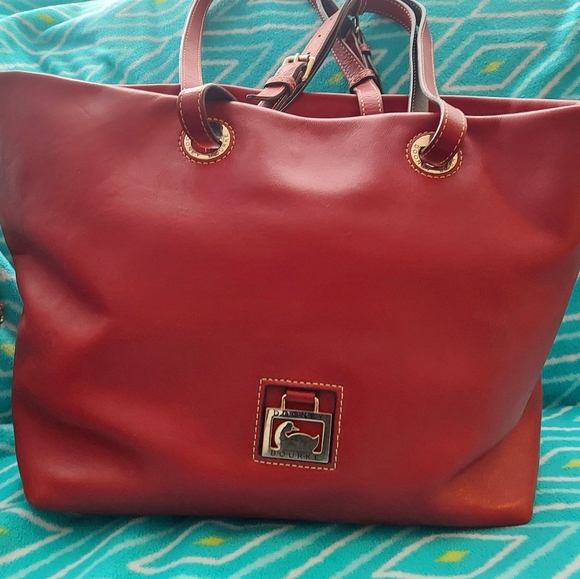 Vintage Dooney & Bourke Large Leather Florentine Leather Tote - Picture 12 of 14